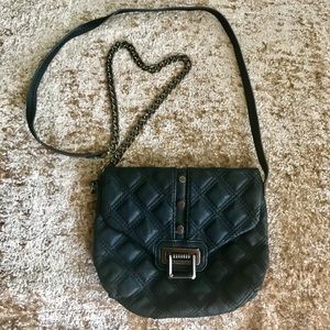 Black Leather Crossbody